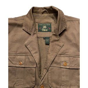 Vintage ORVIS Safari Field Jacket Mens Large Hunting Fishing & Travel EXC Cond